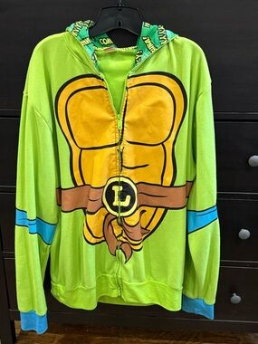Nickelodeon Teenage Mutant Ninja Turtles Green & Yellow Fleece Zip Hoodie
